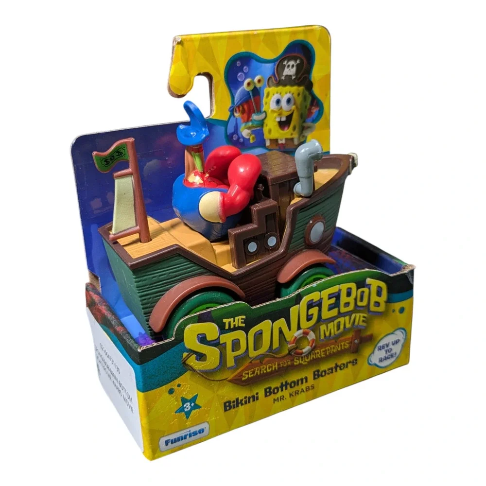 SPONGEBOB MOVIE - Search for Squarepants Bikini Bottoms Boaters -Mr Krabs - NWT